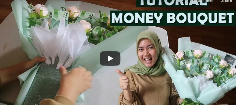 TUTORIAL MONEY BOUQUET STEP BY STEP | BUKET UANG CHOCO GLITZ FLORIST